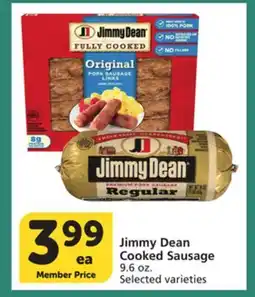 Albertsons Jimmy Dean Cooked Sausage offer