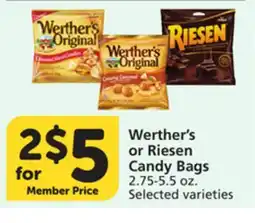 Albertsons Werther's or Riesen Candy Bags offer
