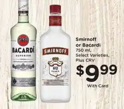 Ralphs Smirnoff or Bacardi offer
