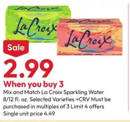 Stater Bros La Croix Sparkling Water offer