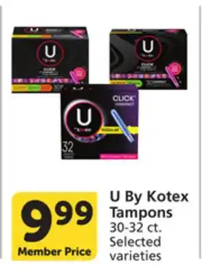 Albertsons U By Kotex Tampons offer