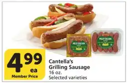 Albertsons Cantella's Grilling Sausage offer
