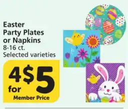 Albertsons Easter Party Plates or Napkins offer