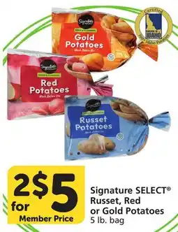 Albertsons Signature SELECT Russet, Red or Gold Potatoes offer