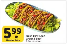 Albertsons Fresh 80% Lean Ground Beef offer