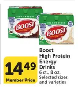 Albertsons Boost High Protein Energy Drinks offer