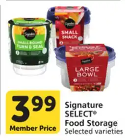 Albertsons Signature SELECT Food Storage offer