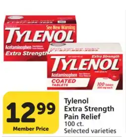 Albertsons Tylenol Extra Strength Pain Relief offer
