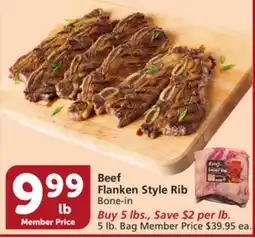 Albertsons Beef Flanken Style Rib offer