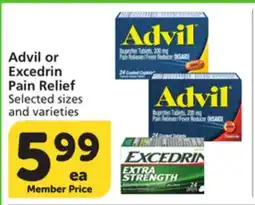Albertsons Advil or Excedrin Pain Relief offer