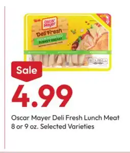 Stater Bros Oscar Mayer Deli Fresh Lunch Meat offer