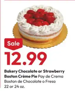 Stater Bros Chocolate or Strawberry Boston Crème Pie offer