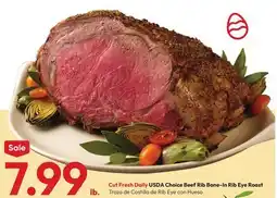 Stater Bros USDA Choice Beef Rib Bone-In Rib Eye Roast offer
