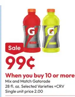 Stater Bros Gatorade offer