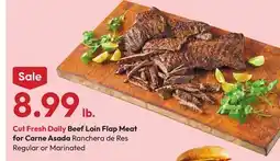 Stater Bros Beef Loin Flap Meat for Carne Asada offer