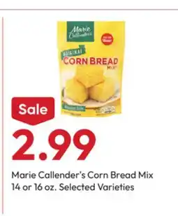 Stater Bros Marie Callender's Corn Bread Mix offer