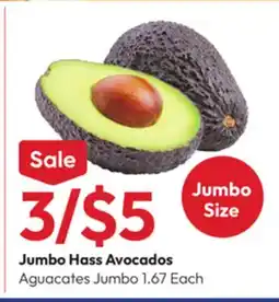 Stater Bros Jumbo Hass Avocados offer