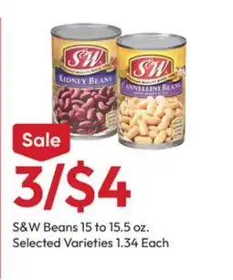 Stater Bros S&W Beans offer
