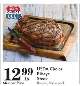 Pavilions USDA Choice Ribeye Steak offer