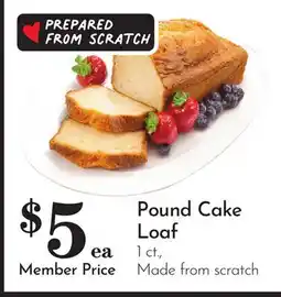 Pavilions Pound Cake Loaf offer