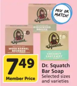 Pavilions Dr. Squatch Bar Soap offer