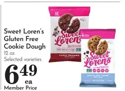 Pavilions Sweet Loren's Gluten Free Cookie Dough offer