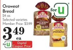 Pavilions Oroweat Bread offer