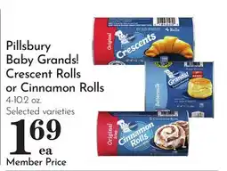 Pavilions Pillsbury Baby Grands! Crescent Rolls or Cinnamon Rolls offer