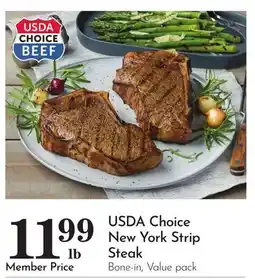 Pavilions USDA Choice New York Strip Steak offer