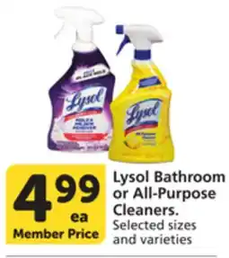 Pavilions Lysol Bathroom or All - Purpose Cleaners offer
