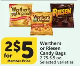 Pavilions Werther's or Riesen Candy Bags offer