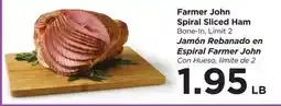 Food 4 Less Farmer John Spiral Sliced Ham offer