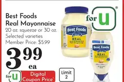 Pavilions Best Foods Real Mayonnaise offer