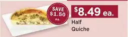 Heinen's Half Quiche offer