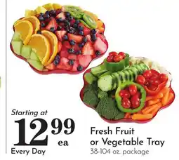 Pavilions Fresh Fruit or Vegetable Tray offer