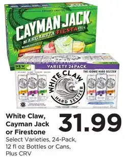 Food 4 Less White Claw, Cayman Jack or Firestone offer