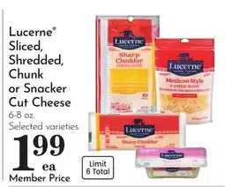 Pavilions Lucerne Sliced, Shredded, Chunk or Snacker Cut Cheese offer