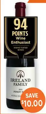 Heinen's Ireland Family Pinot Noir offer