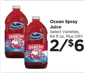 Food 4 Less Ocean Spray Juice offer