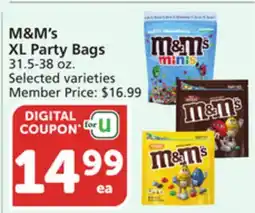Pavilions M&M's XL Party Bags offer