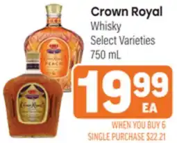 Tony’s Fresh Market Crown Royal Whisky offer