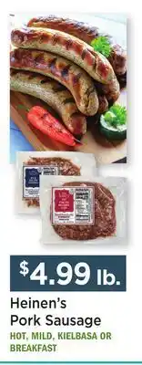 Heinen's Heinen's Pork Sausage offer