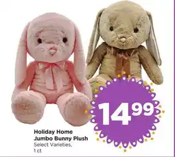 Food 4 Less Holiday Home Jumbo Bunny Plush offer