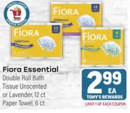 Tony’s Fresh Market Fiora Essential Double Roll Bath Tissue offer