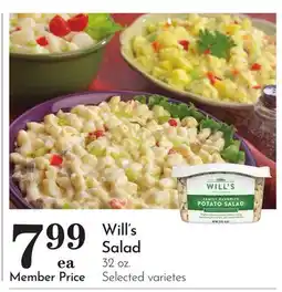 Pavilions Will's Salad offer