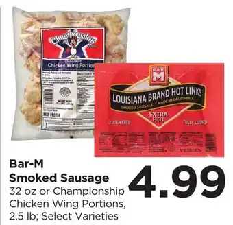 Food 4 Less Bar-M Smoked Sausage offer