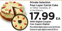 Food 4 Less Private Selection Four Layer Carrot Cake offer