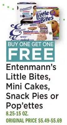 Heinen's Entenmann's Little Bites, Mini Cakes, Snack Pies or Pop'ettes offer
