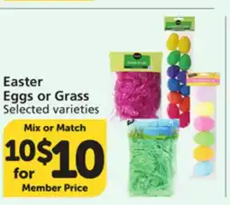 Pavilions Easter Eggs or Grass offer