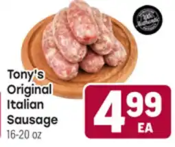 Tony’s Fresh Market Tony's Original Italian Sausage offer